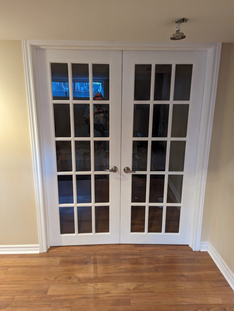 french doors basement